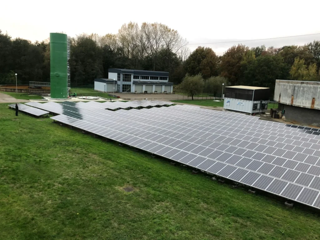 Grond installatie zonnepanelen