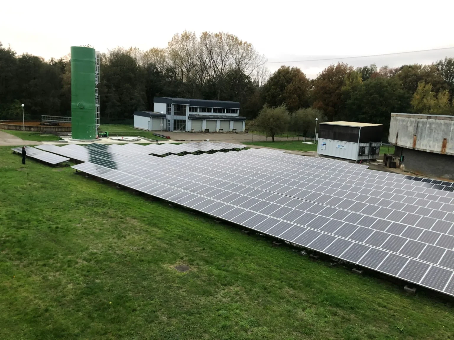 Grond installatie zonnepanelen