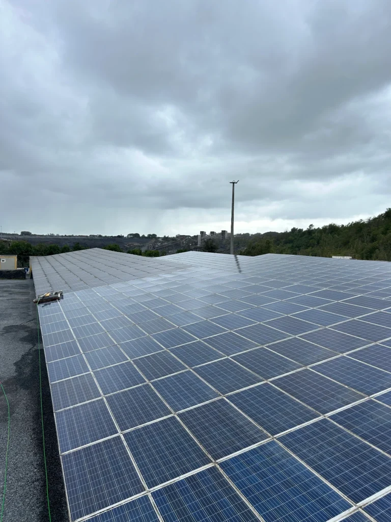 Carport zonnepanelen opstelling reinigen