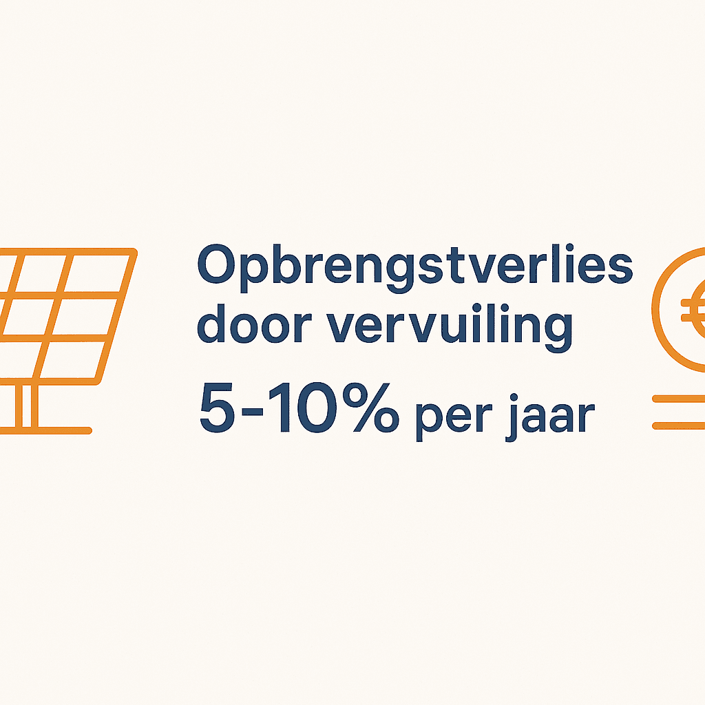 Opbrengstverlies vuile zonnepanelen