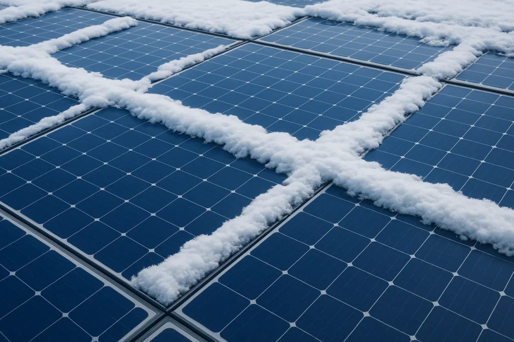 Hoe sneeuw van zonnepanelen verwijderen